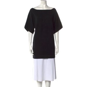 Tory Burch Black Short Sleeve Tee for Effortless Style